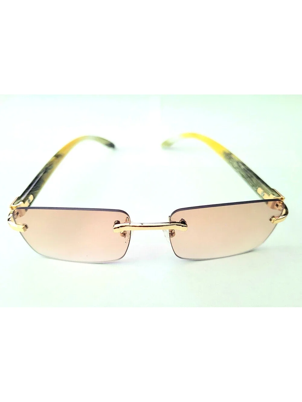 Piccadilly Gld Tea Horn Decor Gradient Designer Sunglasses